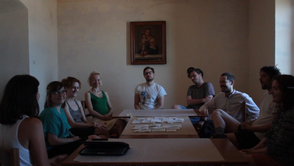 Workshop at the Old Jesuit Monastery | Introducing the catalogue (screenshot), Ano Syros (2019)