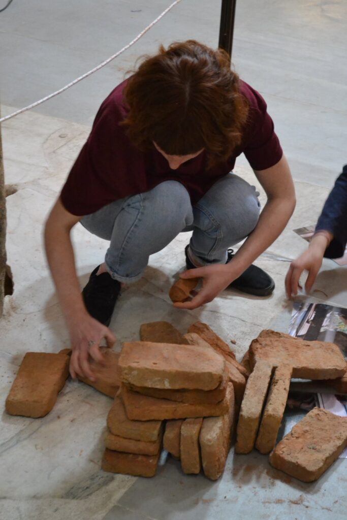 Composing collective souvenirs, third day of the workshop, Byzantine Bath, Thessaloniki (2019)